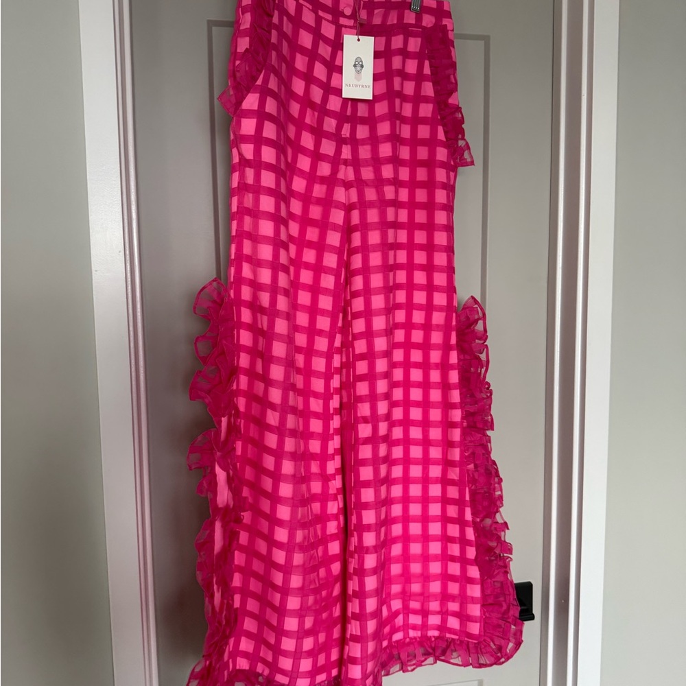 Vibrant Pink Wide Leg Jumpsuit